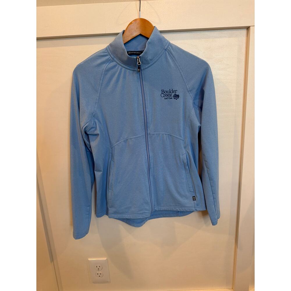Cutter & Buck Women’s Light Blue Full Zip Jacket | Boulder Creek Golf Club | S